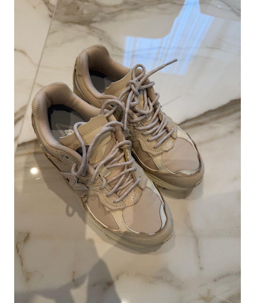 NEW BALANCE Бежевые текстильные кроссовки, фото 2