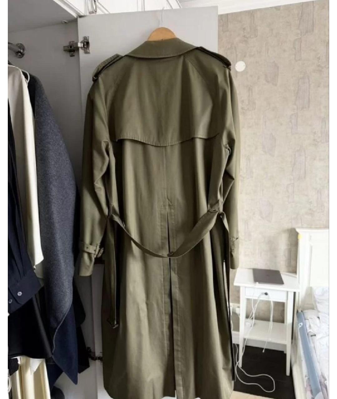 BURBERRY Хаки хлопковый тренч/плащ, фото 2