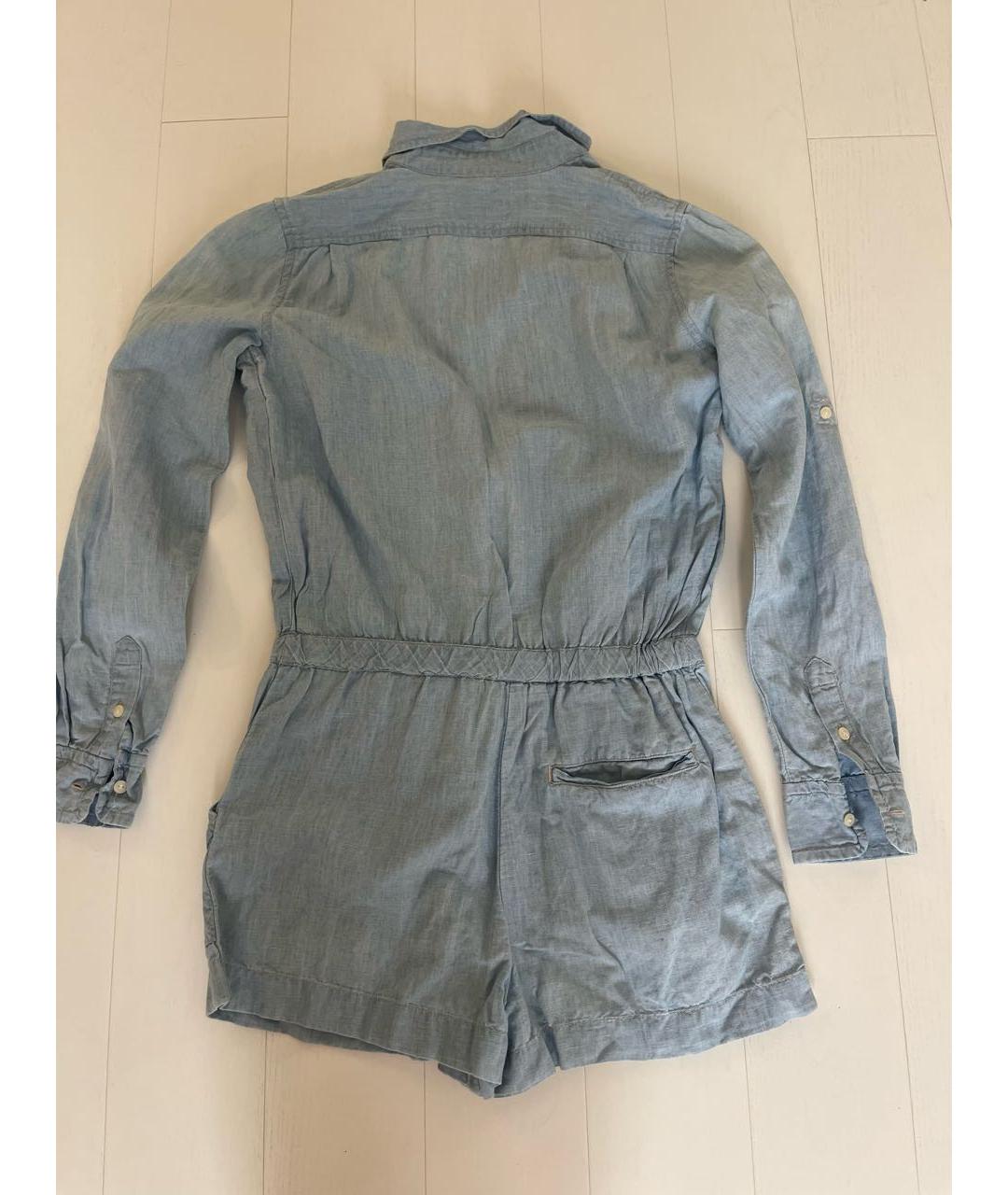 RALPH LAUREN Голубой деним комбинезон, фото 2