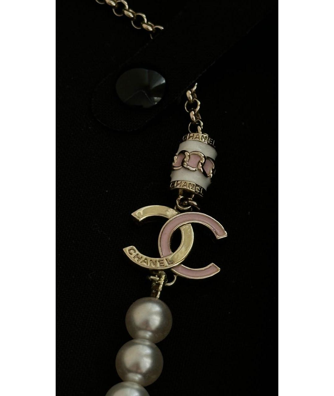 CHANEL Белое жемчужное колье, фото 8