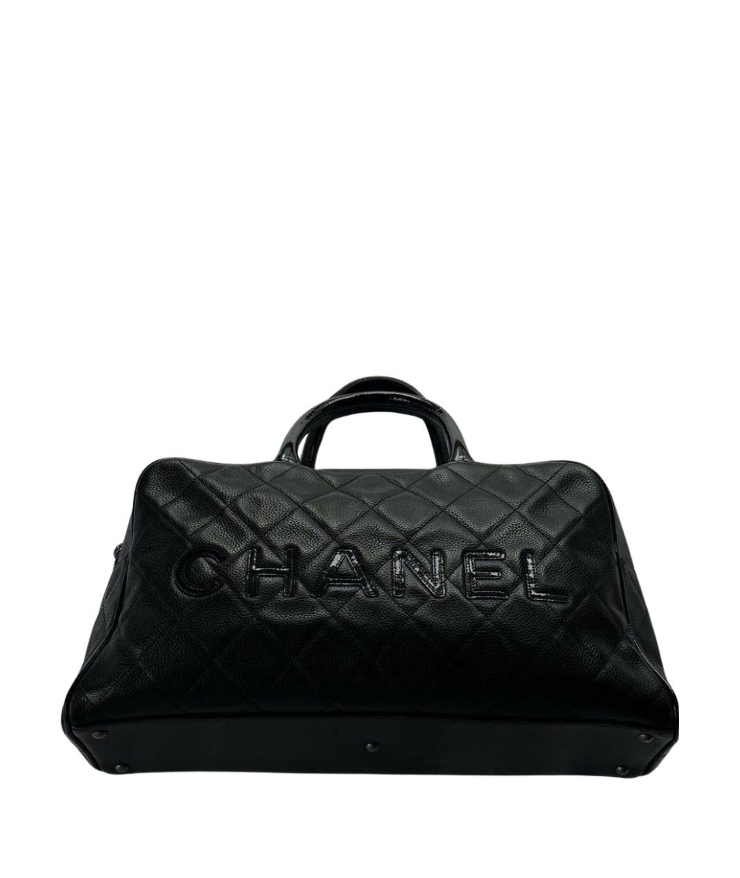 CHANEL Черная кожаная сумка тоут, фото 1