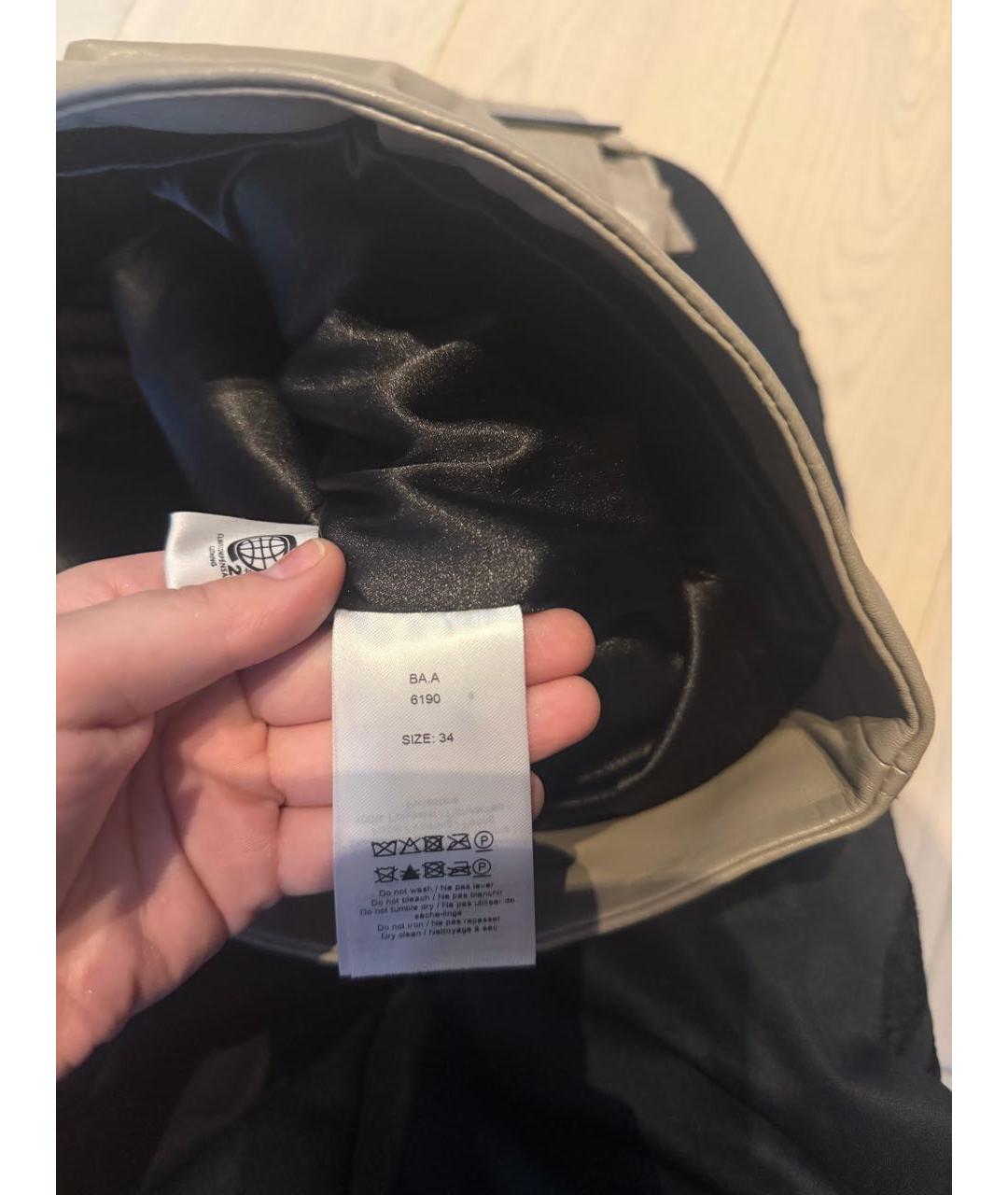 GANNI Бежевые кожаные шорты, фото 4