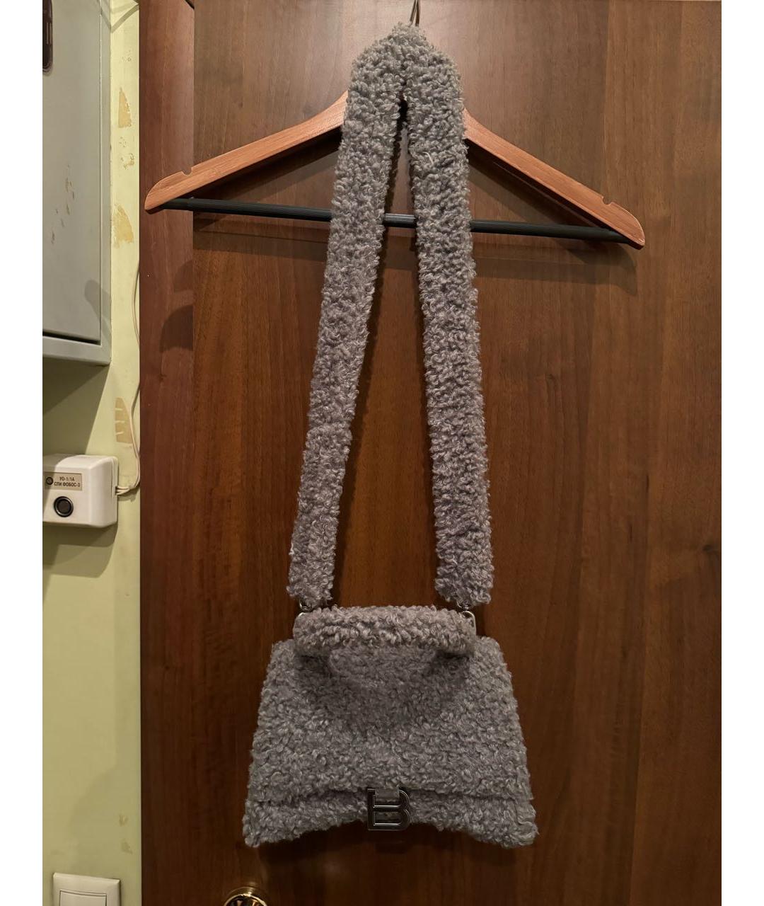 BALENCIAGA Серая сумка с короткими ручками, фото 5