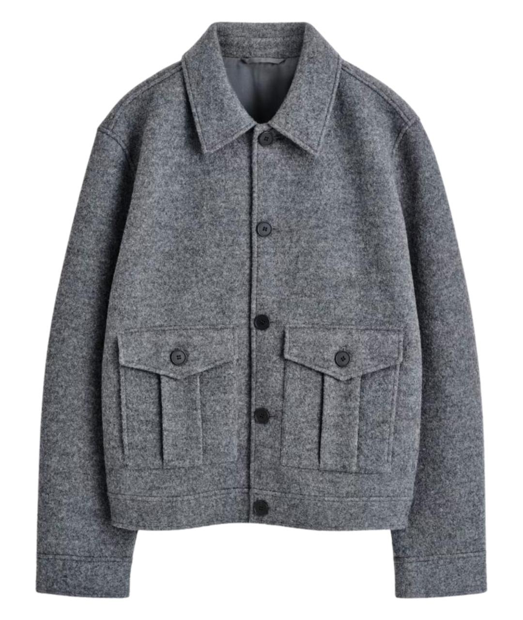 COS Серая шерстяная куртка, фото 1