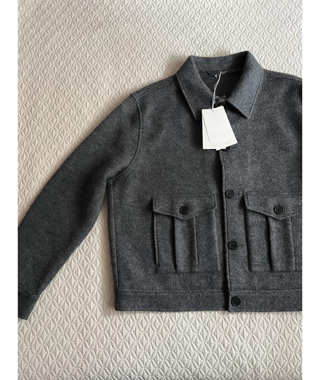 COS Серая шерстяная куртка, фото 9