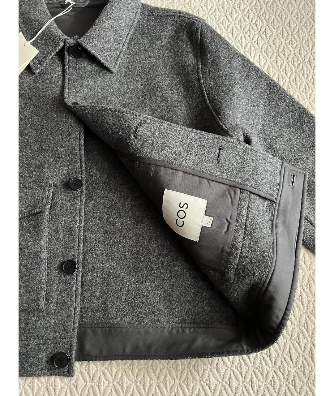 COS Серая шерстяная куртка, фото 5