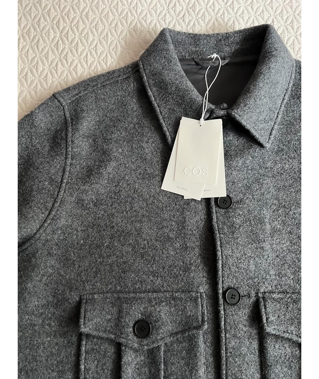 COS Серая шерстяная куртка, фото 4