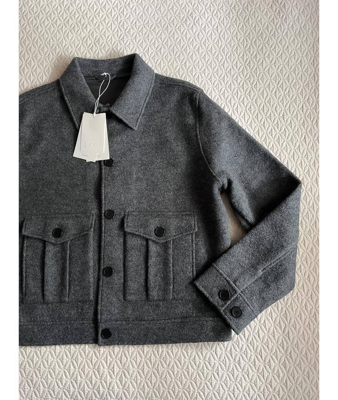 COS Серая шерстяная куртка, фото 3