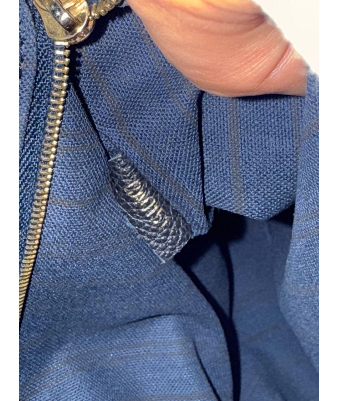 LOUIS VUITTON Темно-синяя кожаная сумка через плечо, фото 8