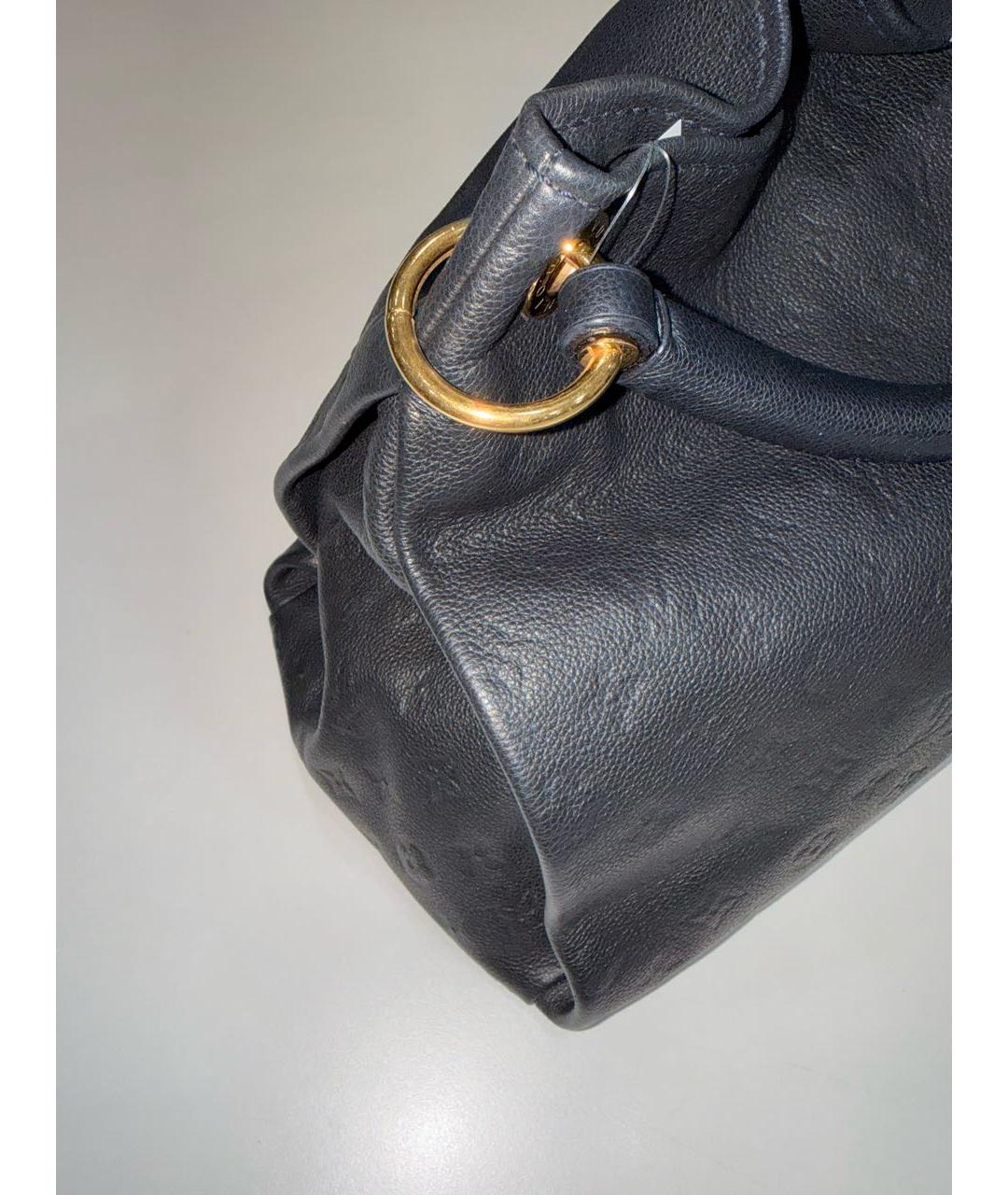 LOUIS VUITTON Темно-синяя кожаная сумка через плечо, фото 2