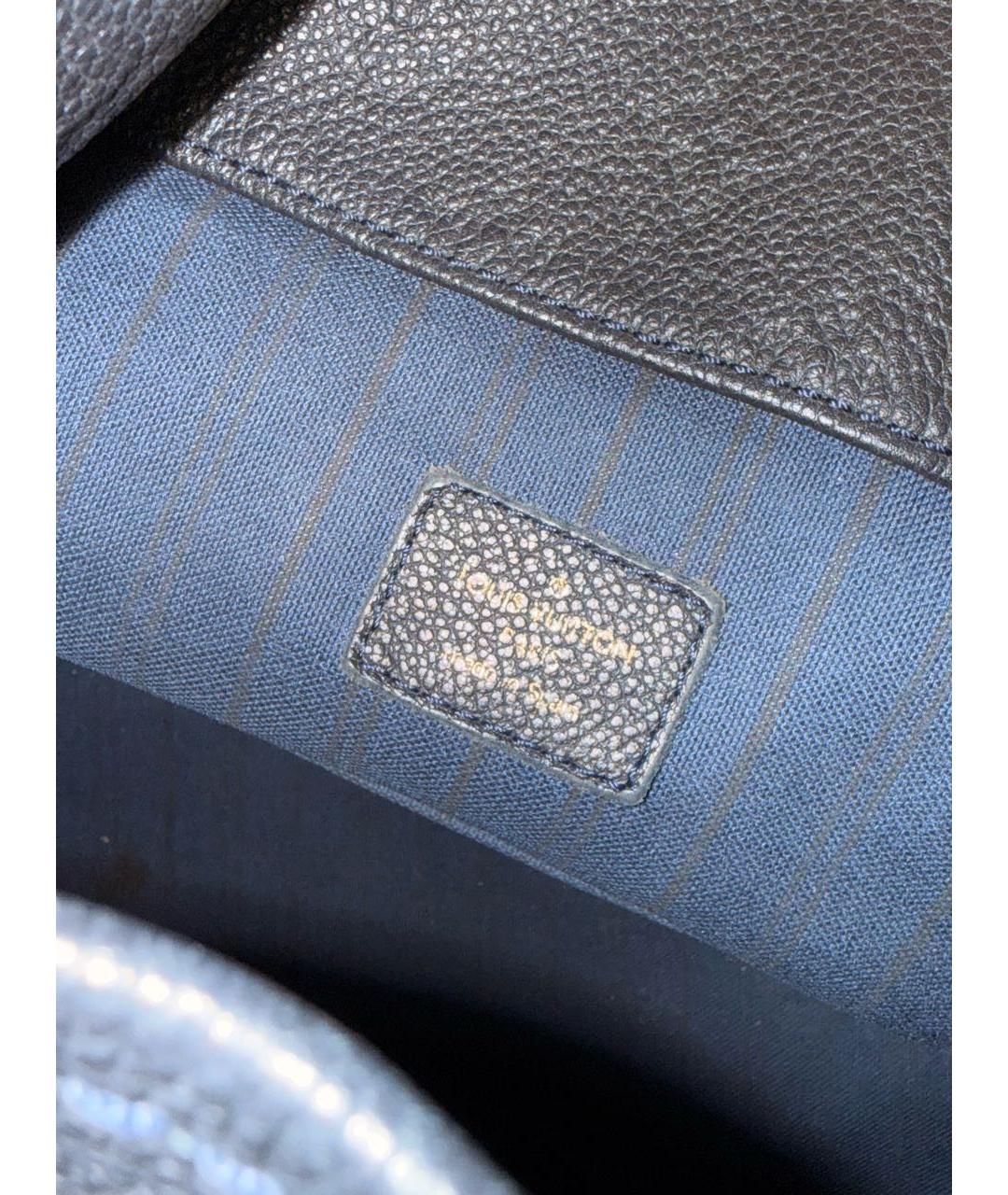 LOUIS VUITTON Темно-синяя кожаная сумка через плечо, фото 5