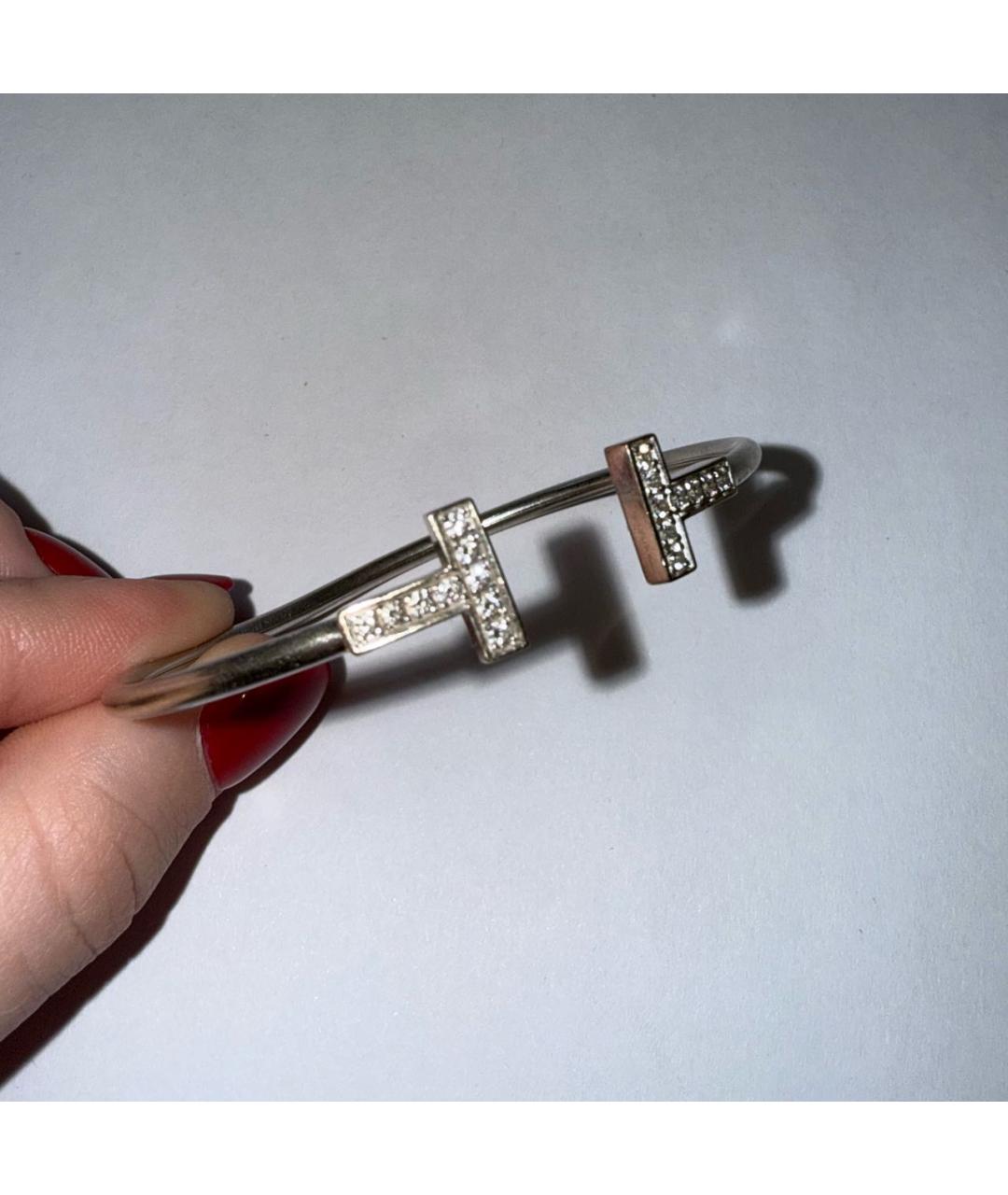 TIFFANY&CO Серебрянный браслет из белого золота, фото 5