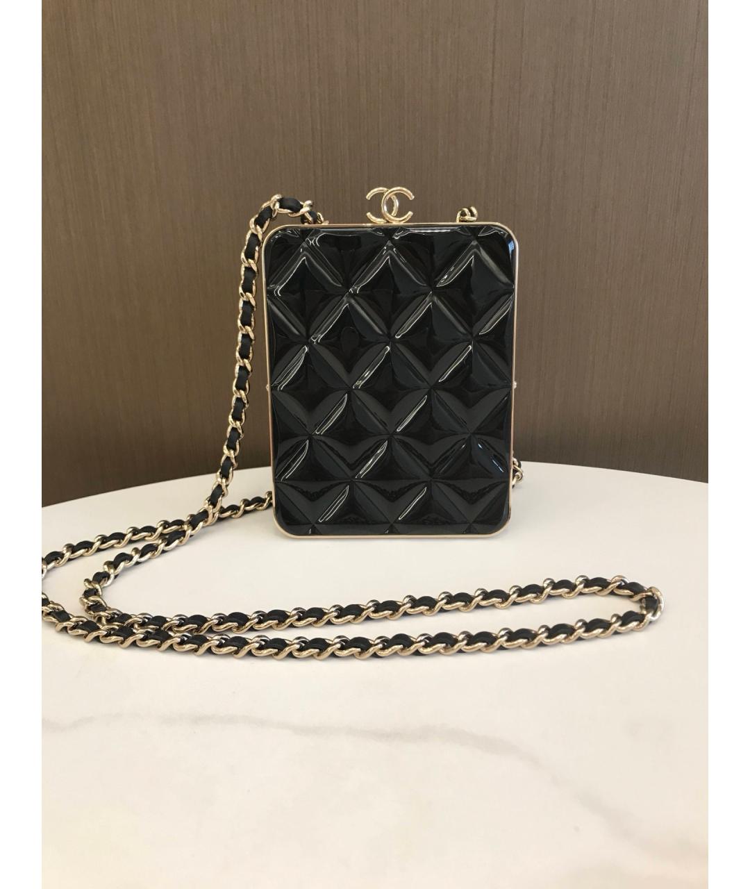 CHANEL Черная кожаная сумка через плечо, фото 2