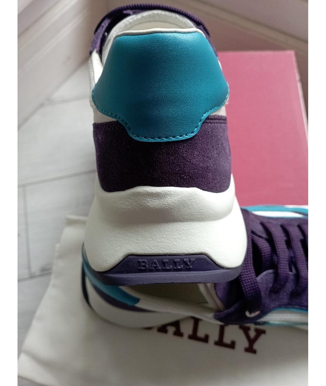 BALLY Белые синтетические низкие кроссовки / кеды, фото 7