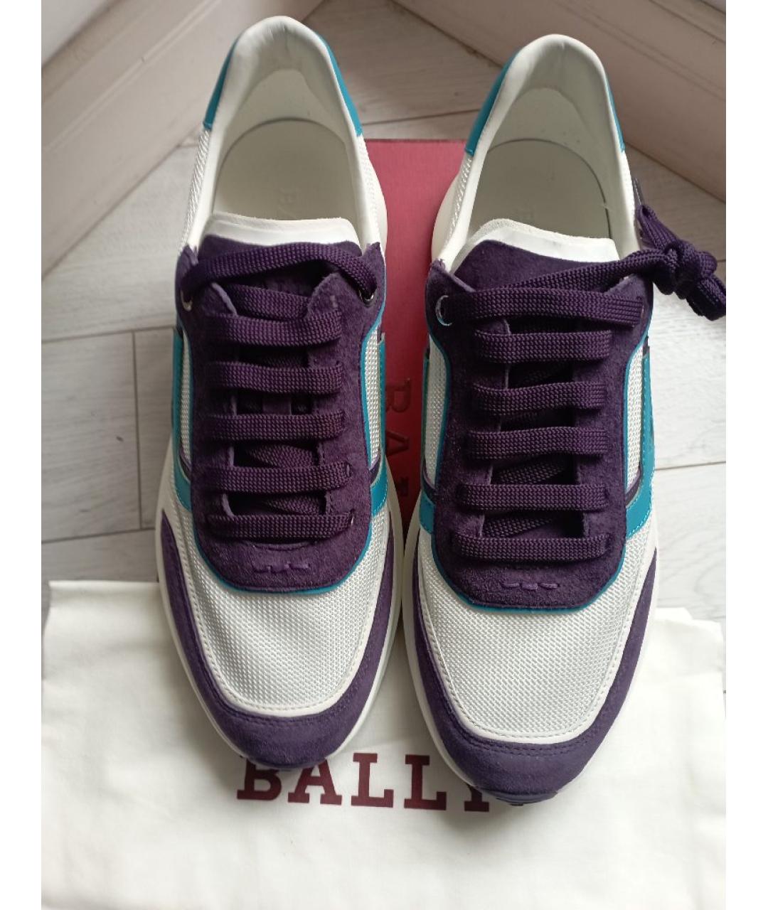 BALLY Белые синтетические низкие кроссовки / кеды, фото 3