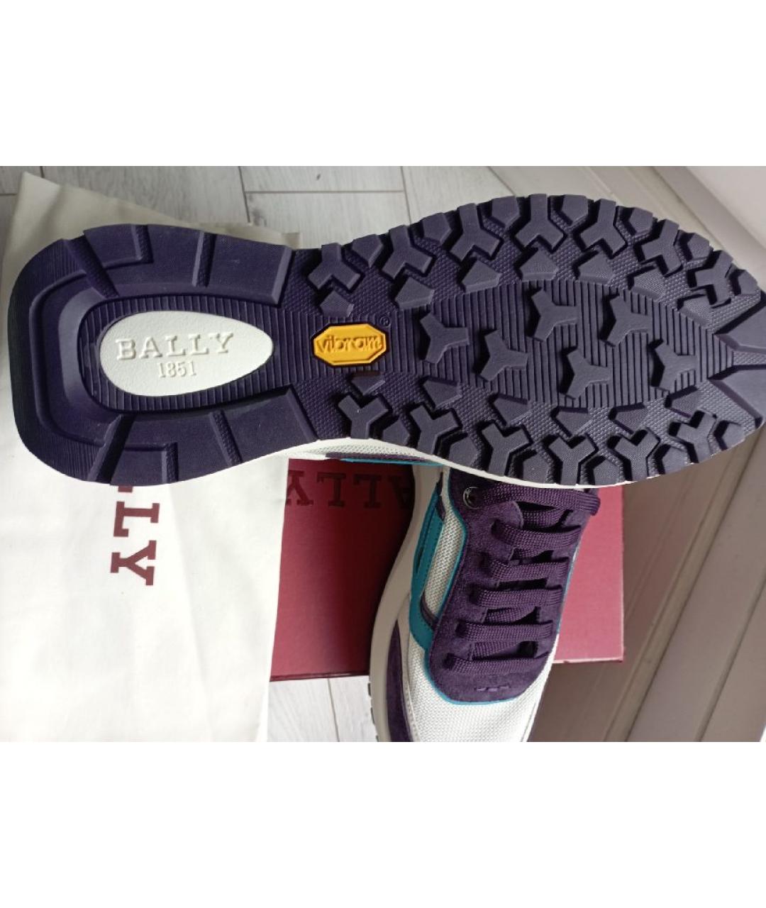 BALLY Белые синтетические низкие кроссовки / кеды, фото 8