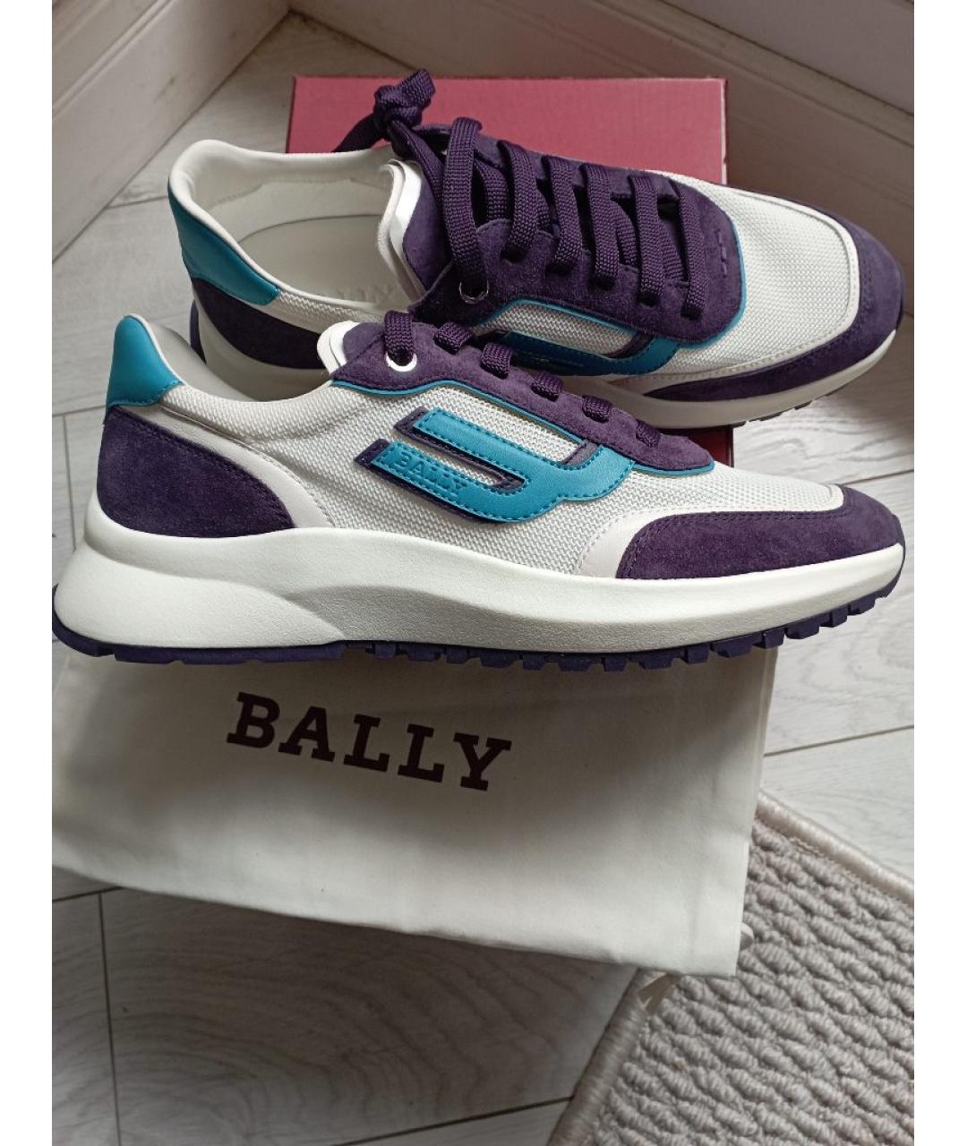 BALLY Белые синтетические низкие кроссовки / кеды, фото 6