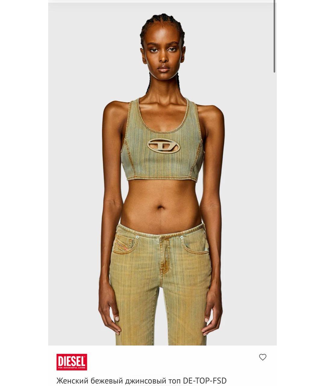 DIESEL Мульти деним майка, фото 4