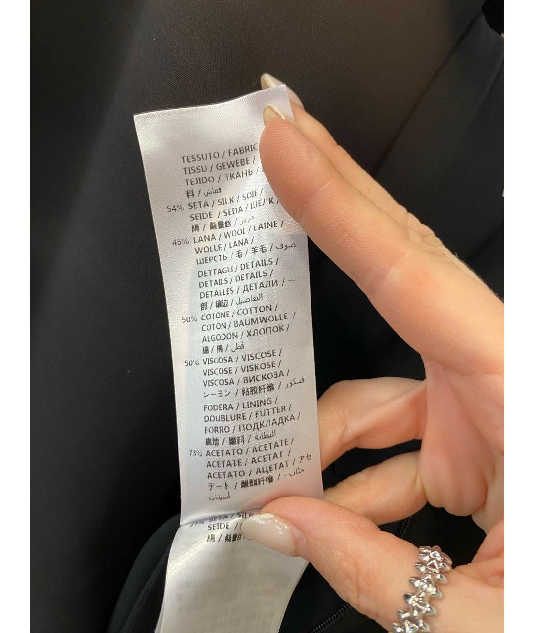 GUCCI Черное шерстяное коктейльное платье, фото 6