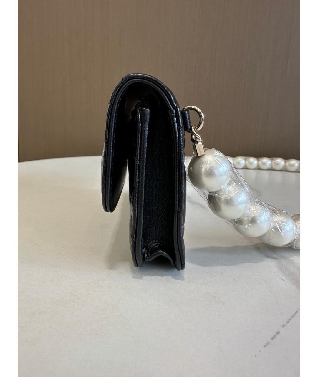 CHANEL Черная кожаная сумка через плечо, фото 4