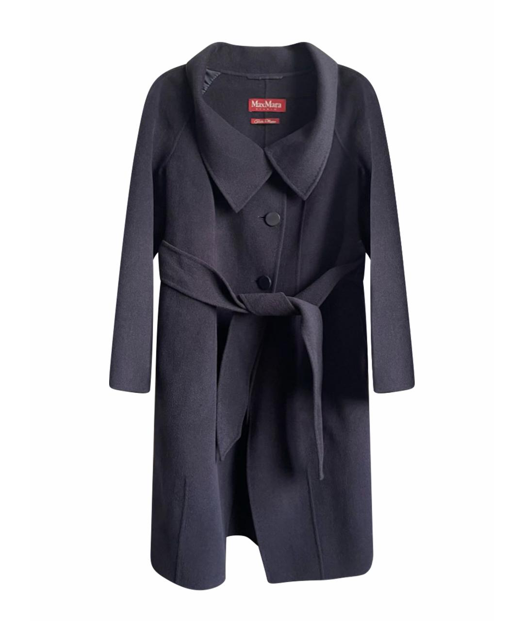 'S MAX MARA Антрацитовое шерстяное пальто, фото 1