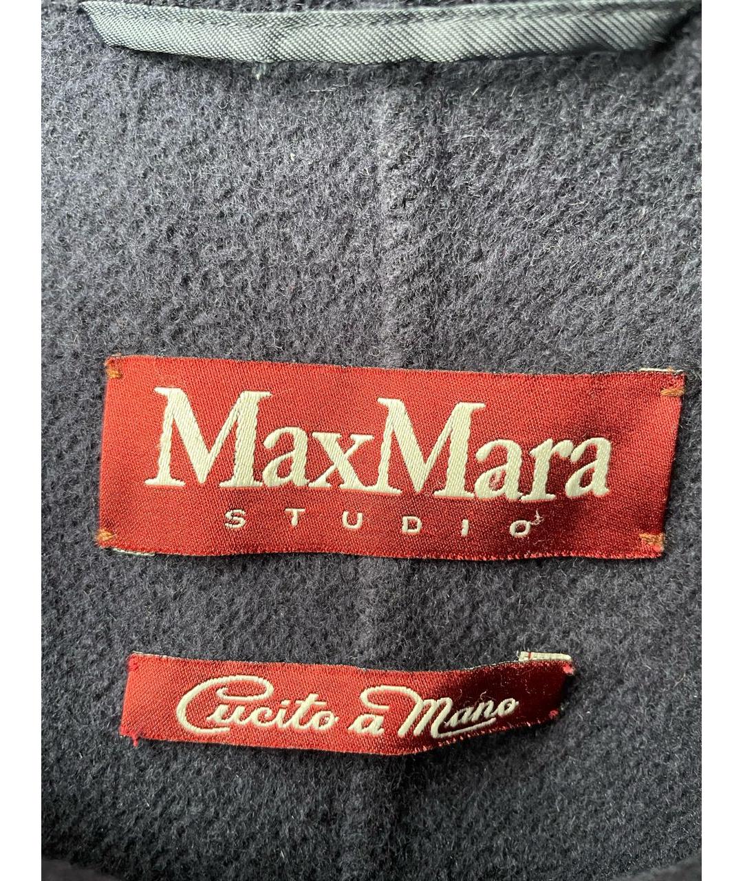 'S MAX MARA Антрацитовое шерстяное пальто, фото 3