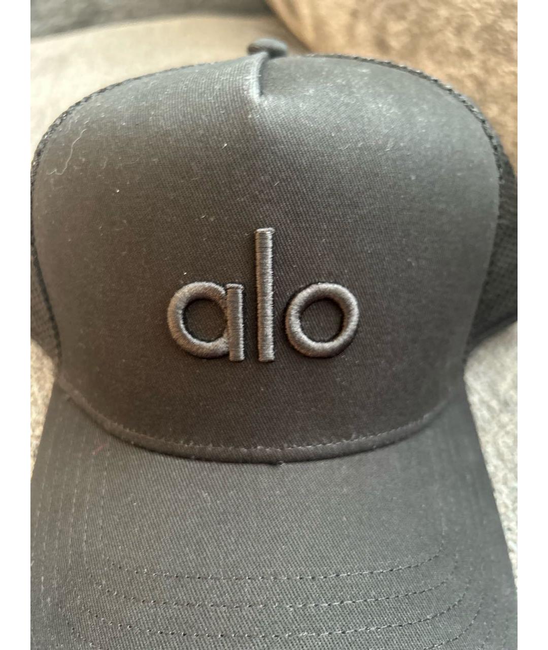 ALO YOGA Черная синтетическая кепка, фото 3