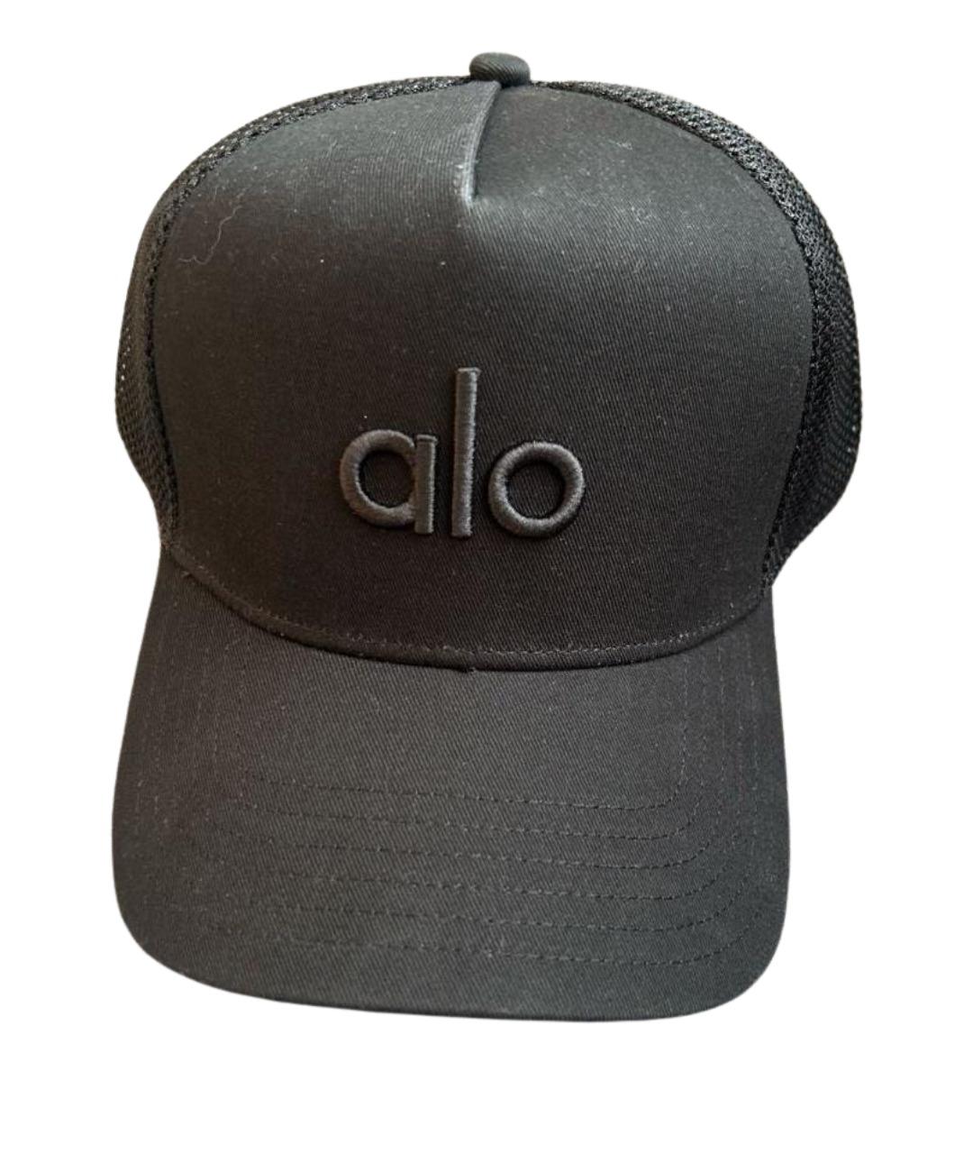 ALO YOGA Черная синтетическая кепка, фото 1