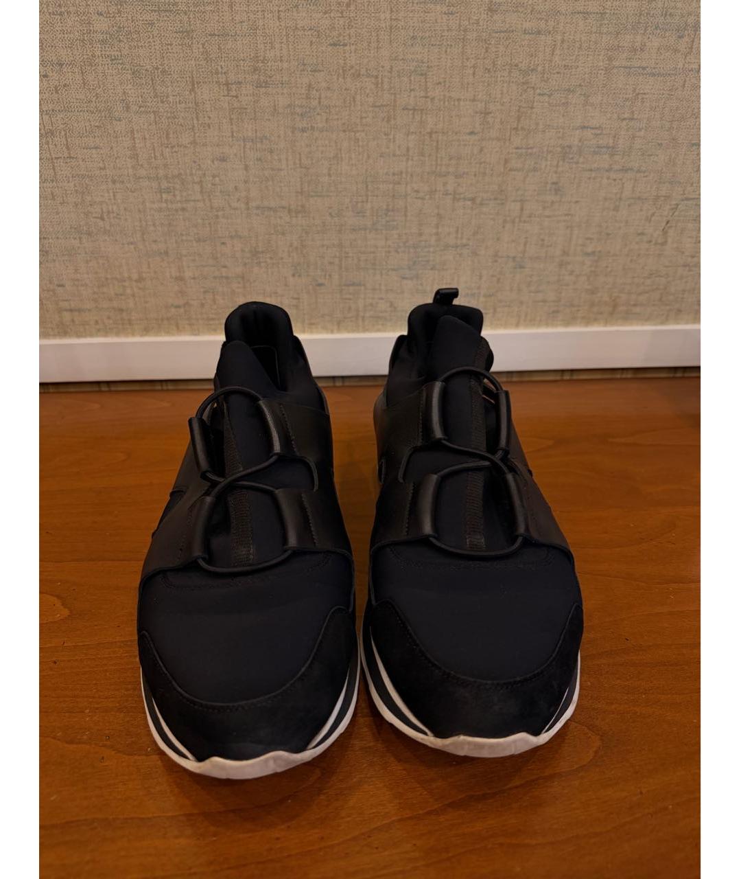 HERMES Темно-синие низкие кроссовки / кеды, фото 2