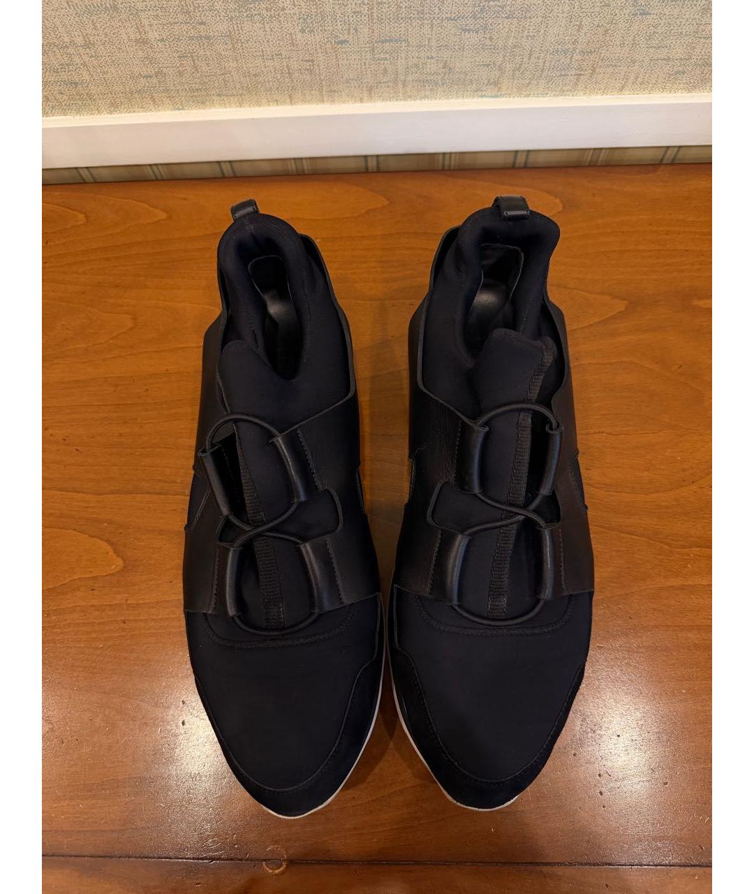 HERMES Темно-синие низкие кроссовки / кеды, фото 3