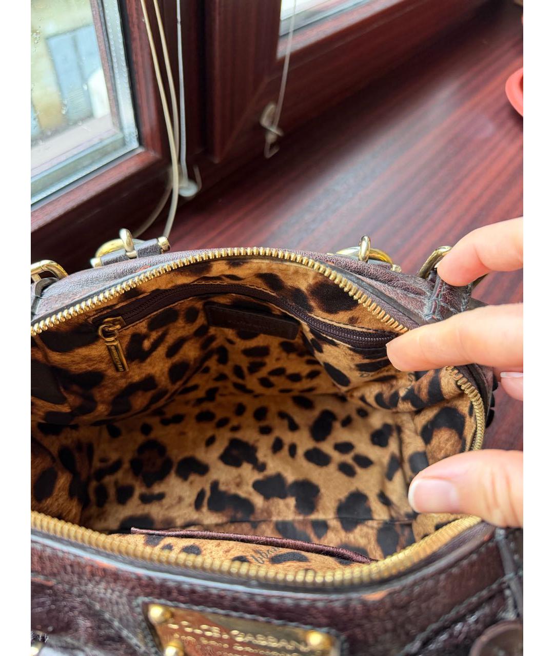 DOLCE&GABBANA Фиолетовая сумка тоут, фото 4