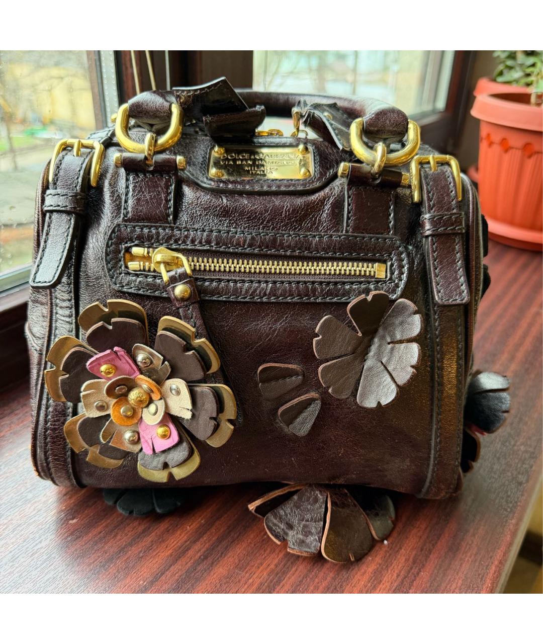 DOLCE&GABBANA Фиолетовая сумка тоут, фото 5