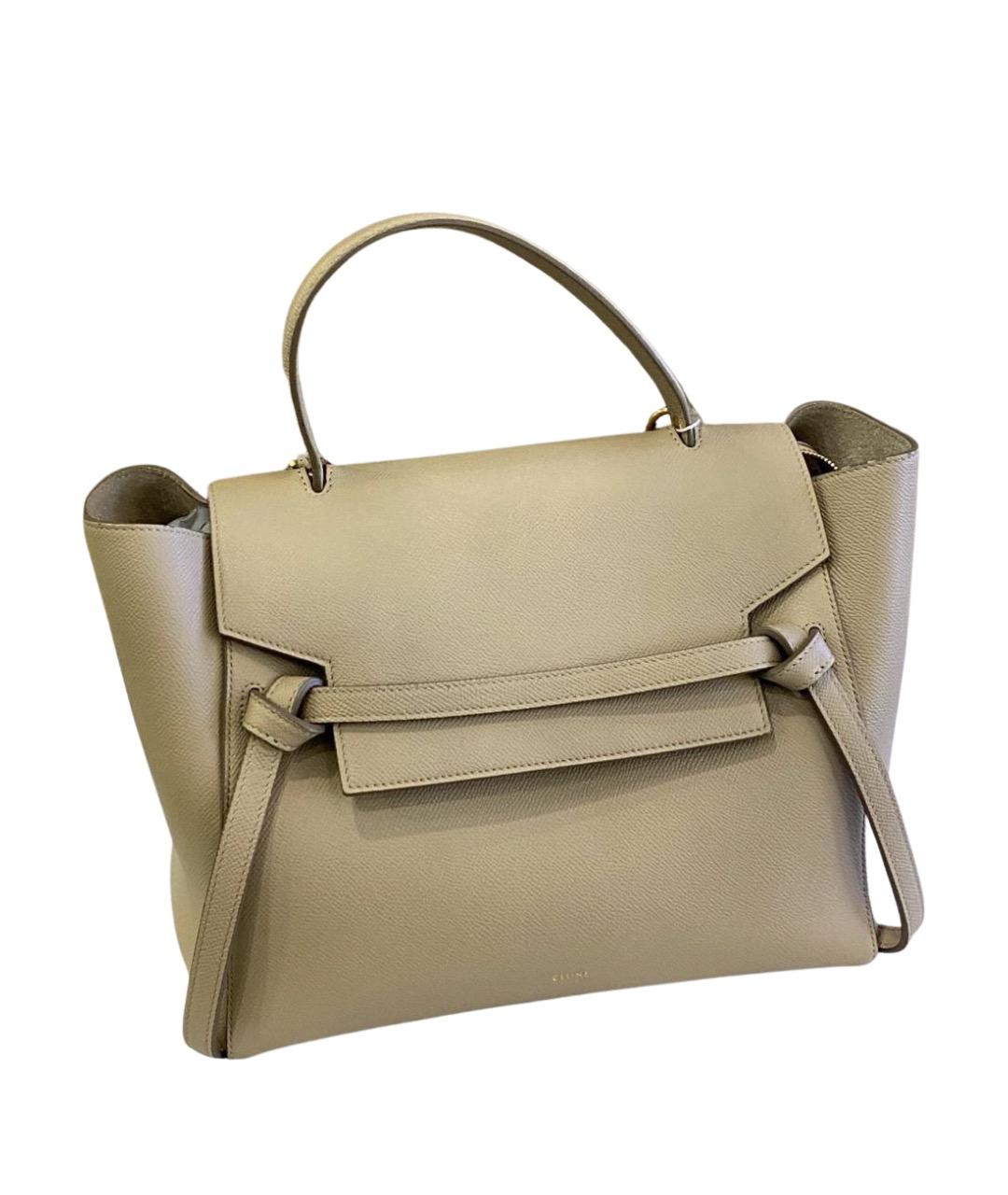 CELINE Серая кожаная сумка тоут, фото 1