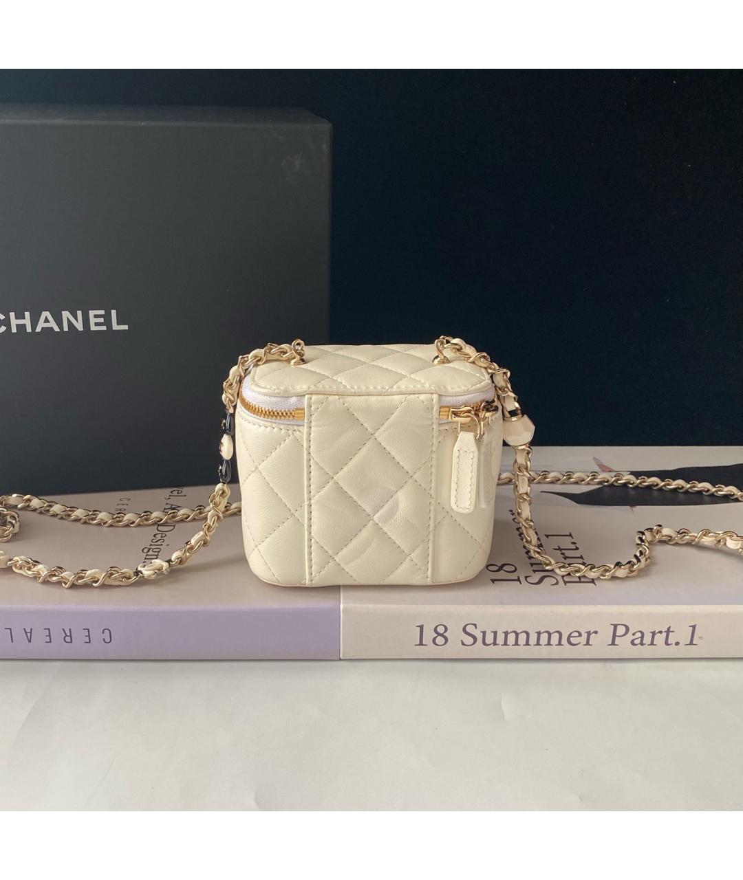 CHANEL Желтая кожаная сумка через плечо, фото 2