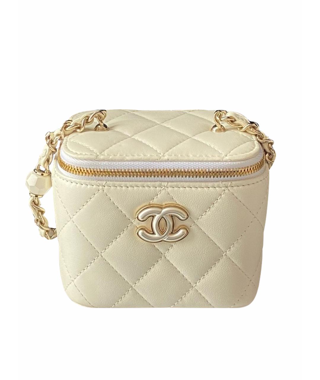 CHANEL Желтая кожаная сумка через плечо, фото 3