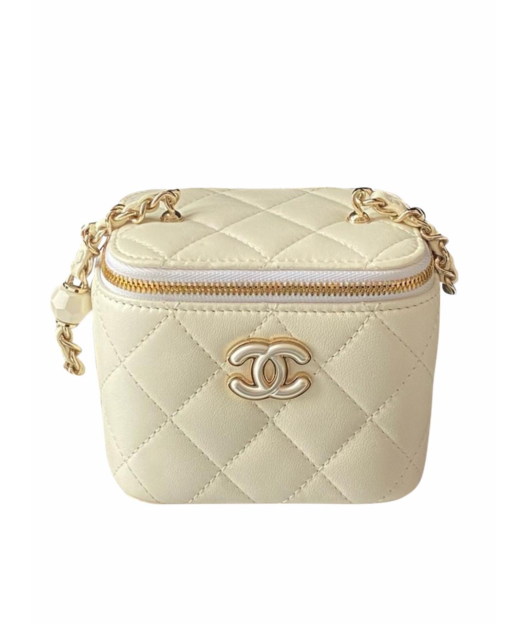 CHANEL Желтая кожаная сумка через плечо, фото 1