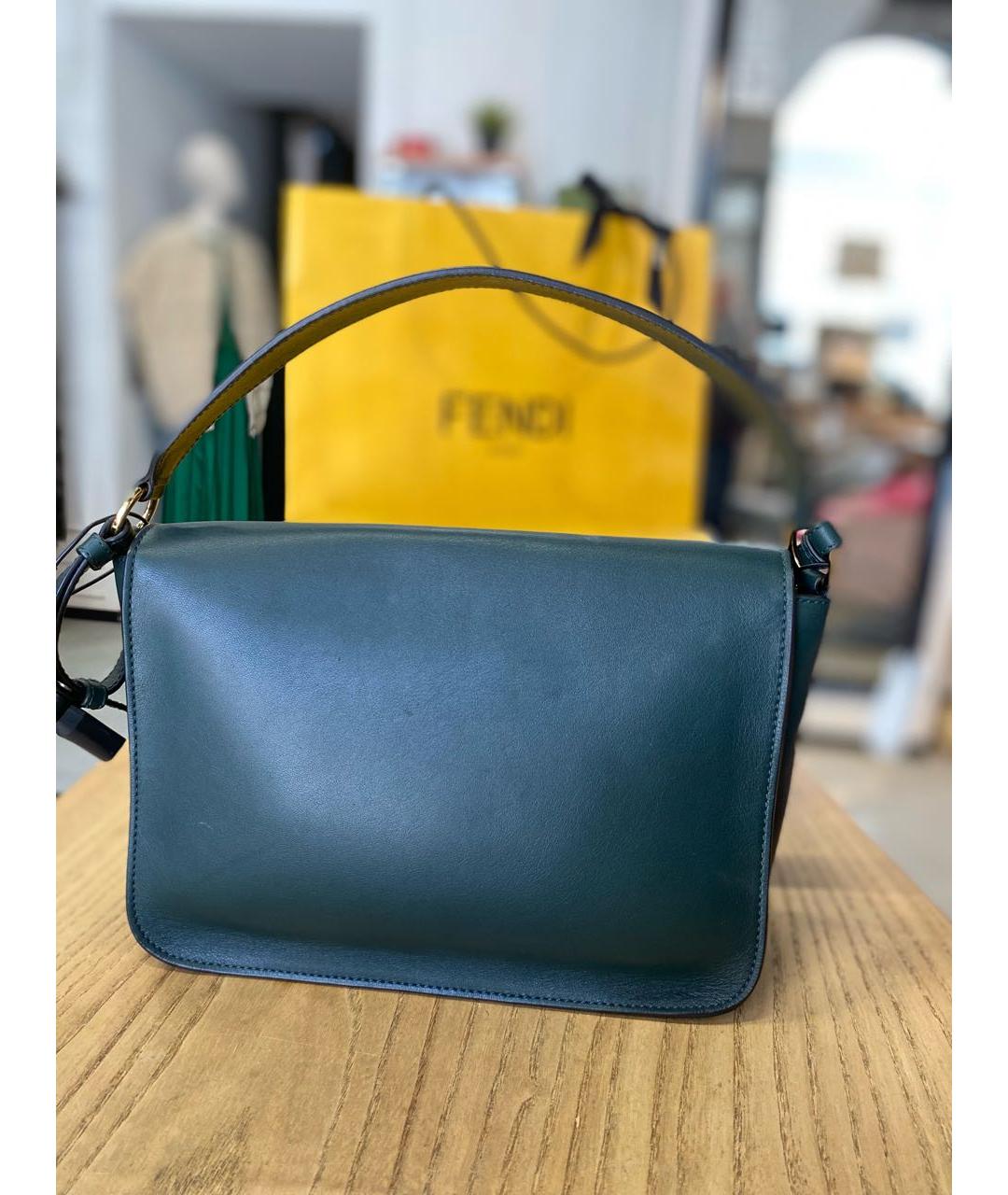 J.W.ANDERSON Зеленая кожаная сумка через плечо, фото 3