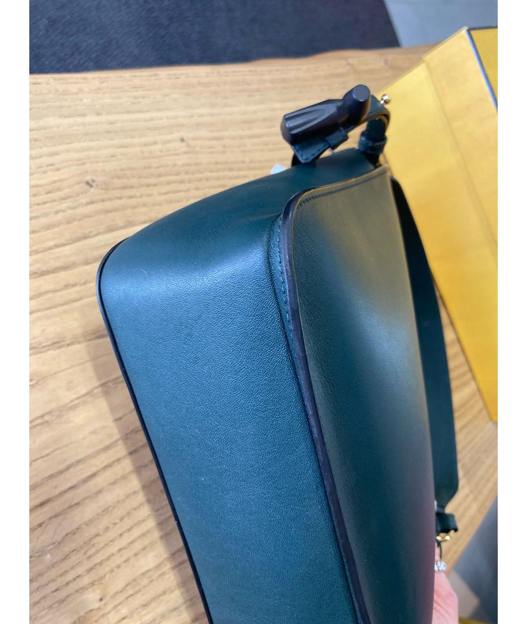 J.W.ANDERSON Зеленая кожаная сумка через плечо, фото 4