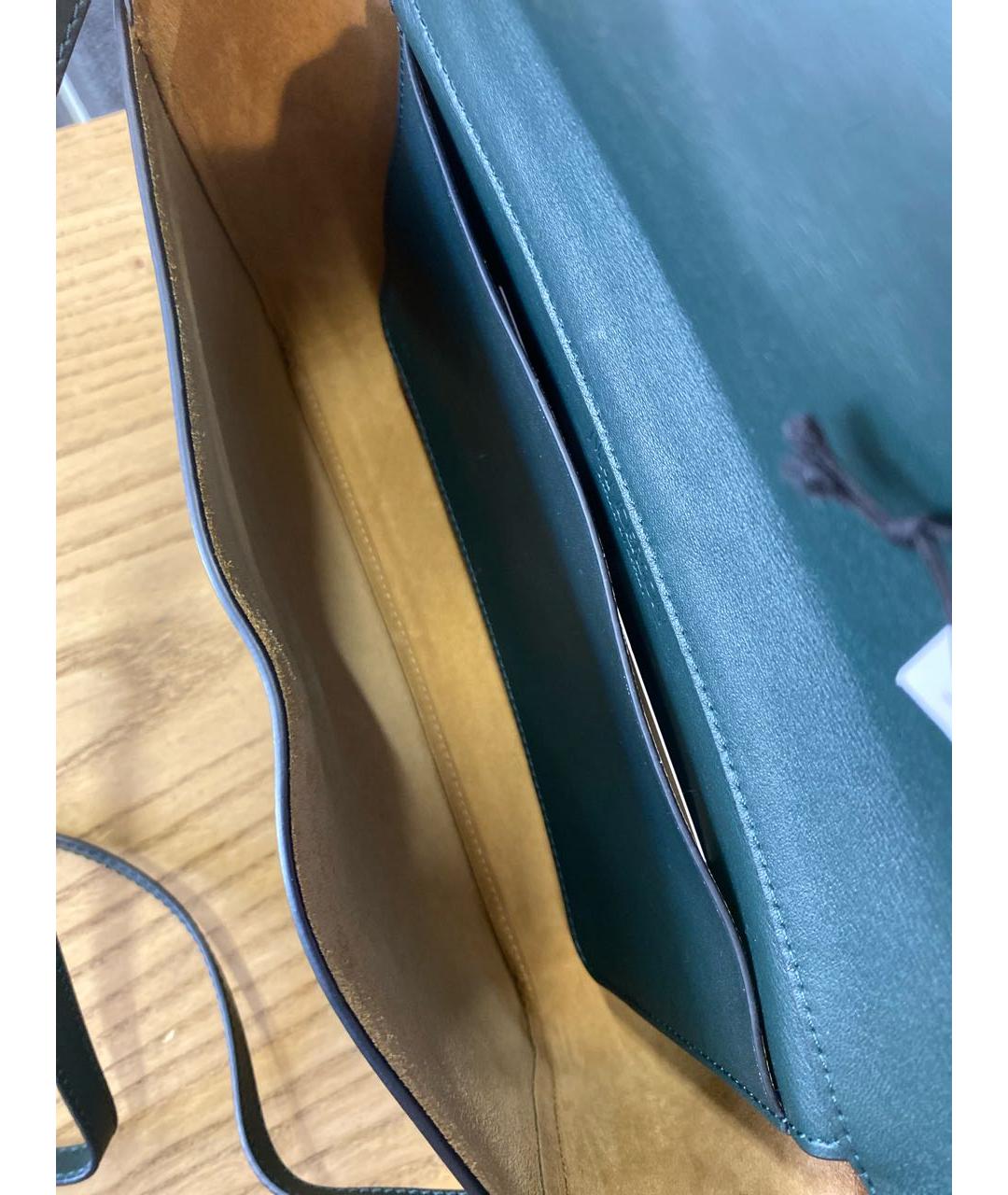 J.W.ANDERSON Зеленая кожаная сумка через плечо, фото 6