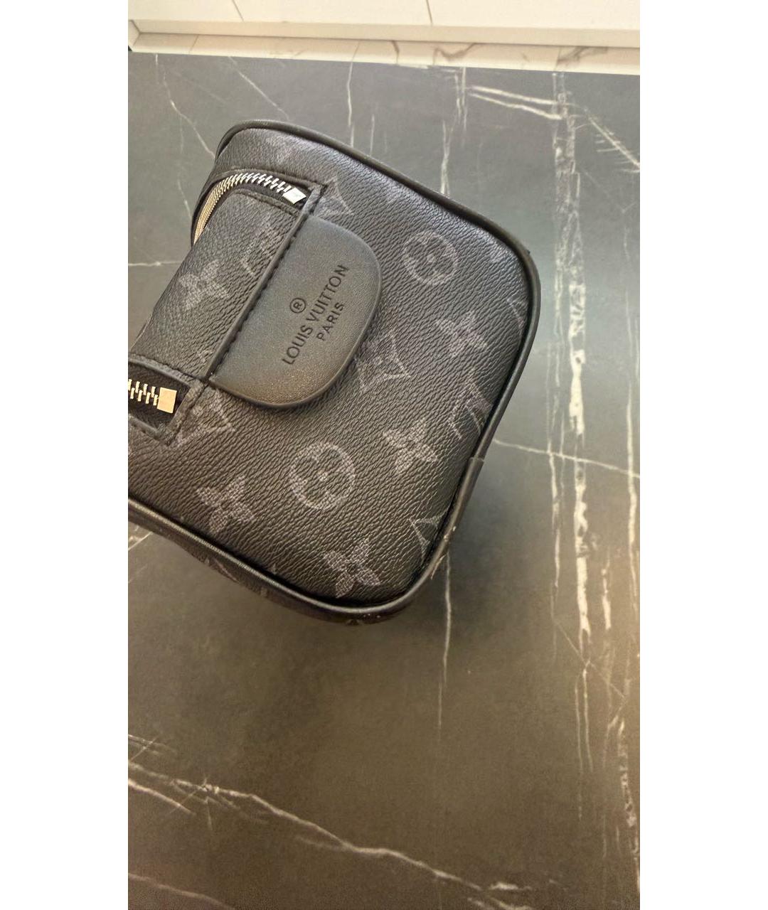 LOUIS VUITTON Антрацитовая косметичка, фото 6