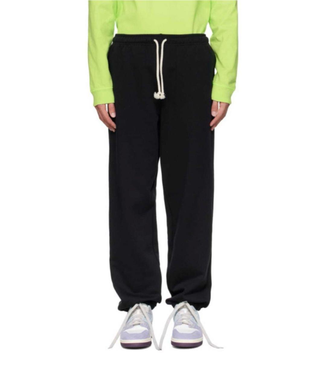 ACNE STUDIOS Черные хлопковые спортивные брюки и шорты, фото 5