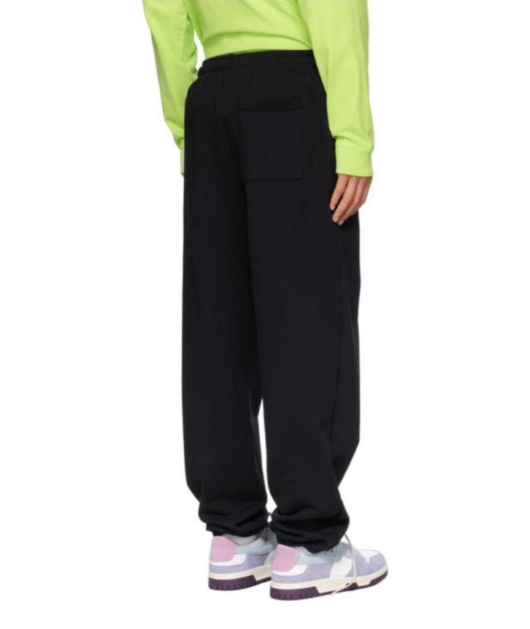 ACNE STUDIOS Черные хлопковые спортивные брюки и шорты, фото 6