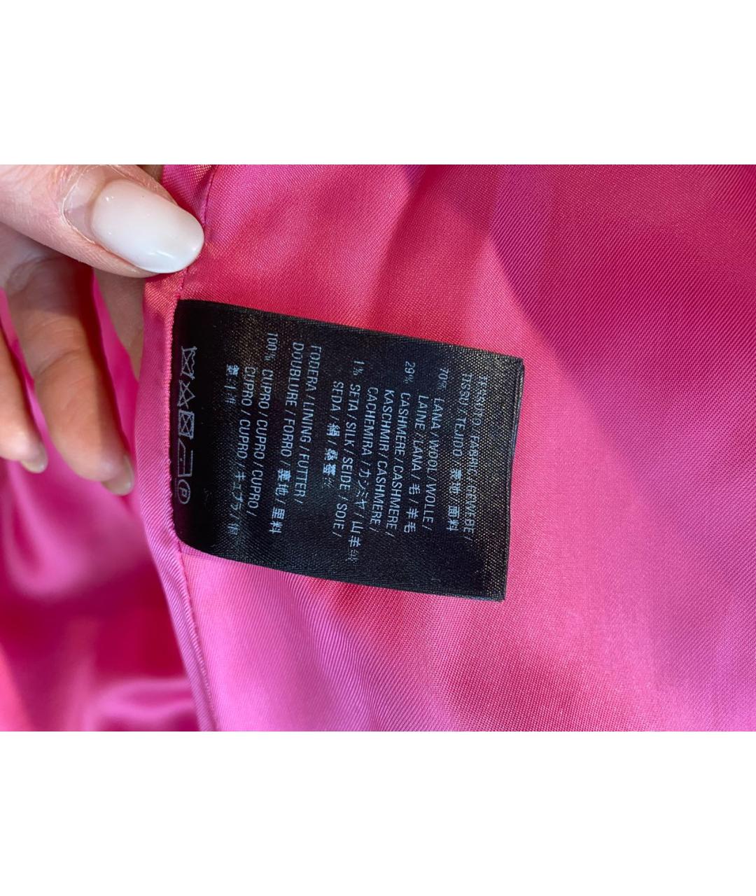 BALENCIAGA Коралловое шерстяное пальто, фото 5