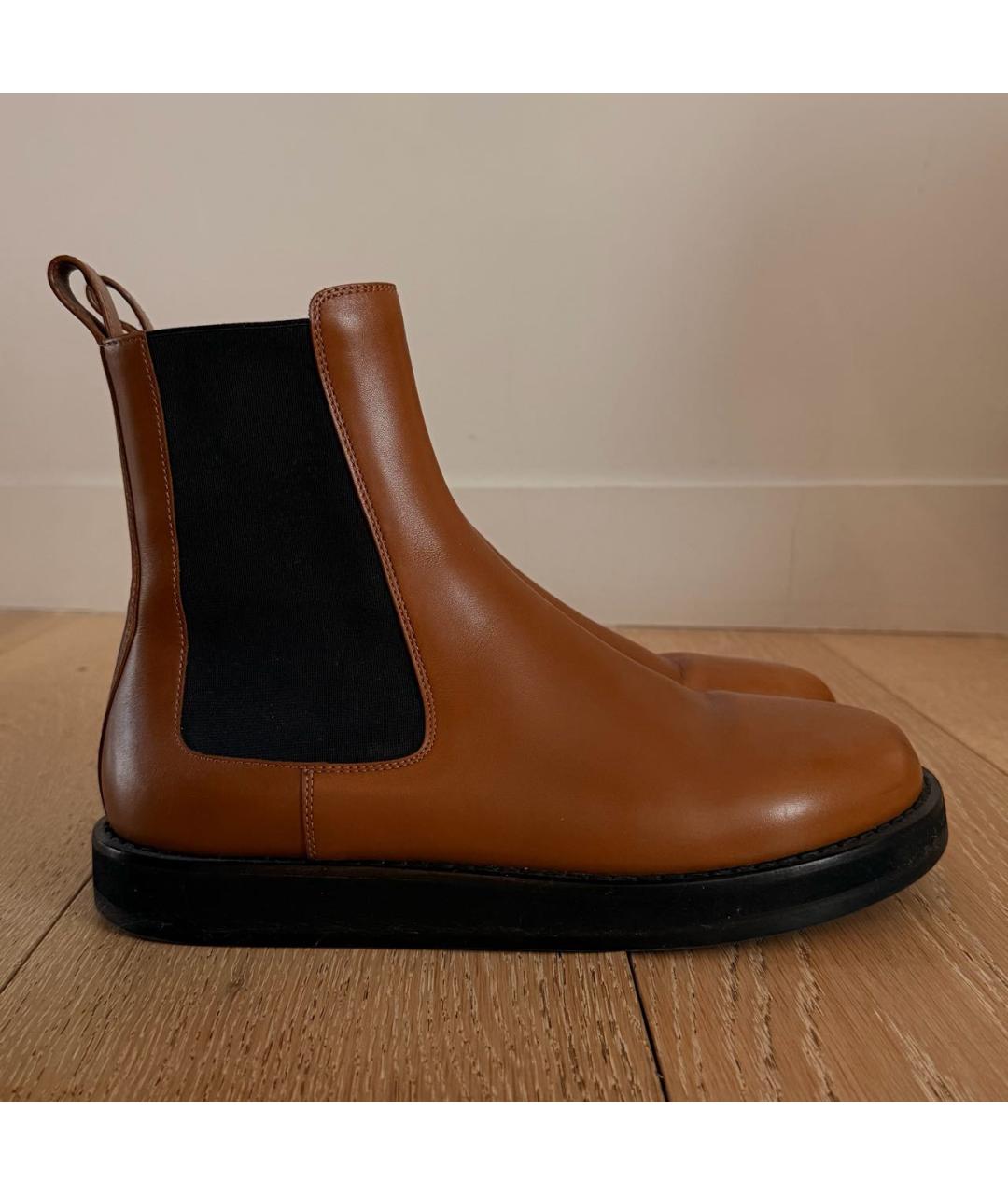 THE ROW Коричневые кожаные ботинки, фото 5