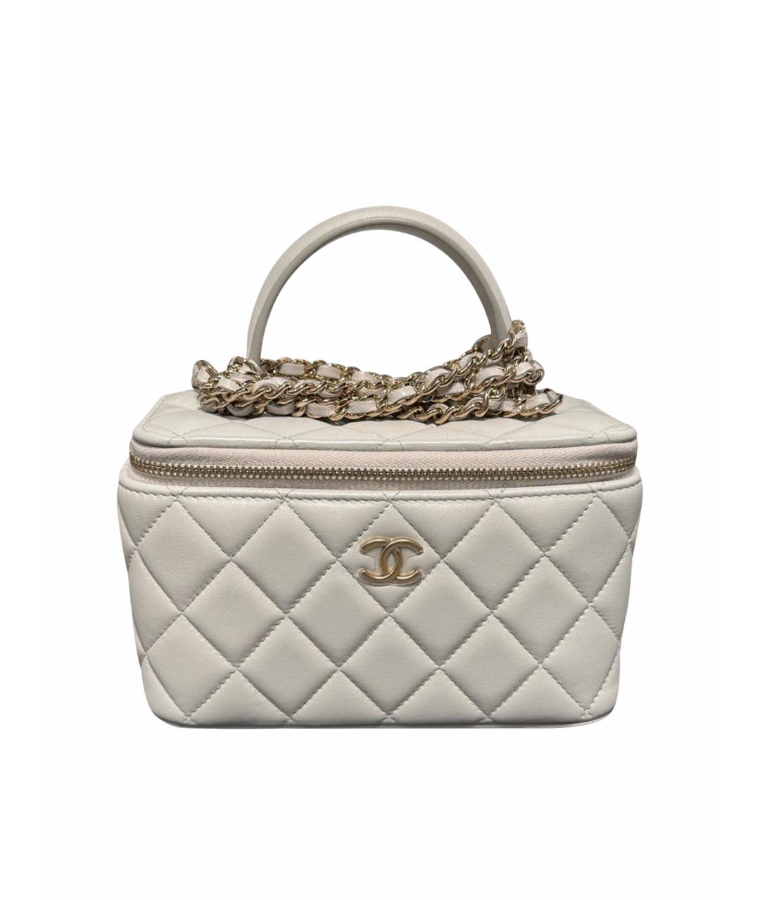 CHANEL Серая кожаная сумка через плечо, фото 1