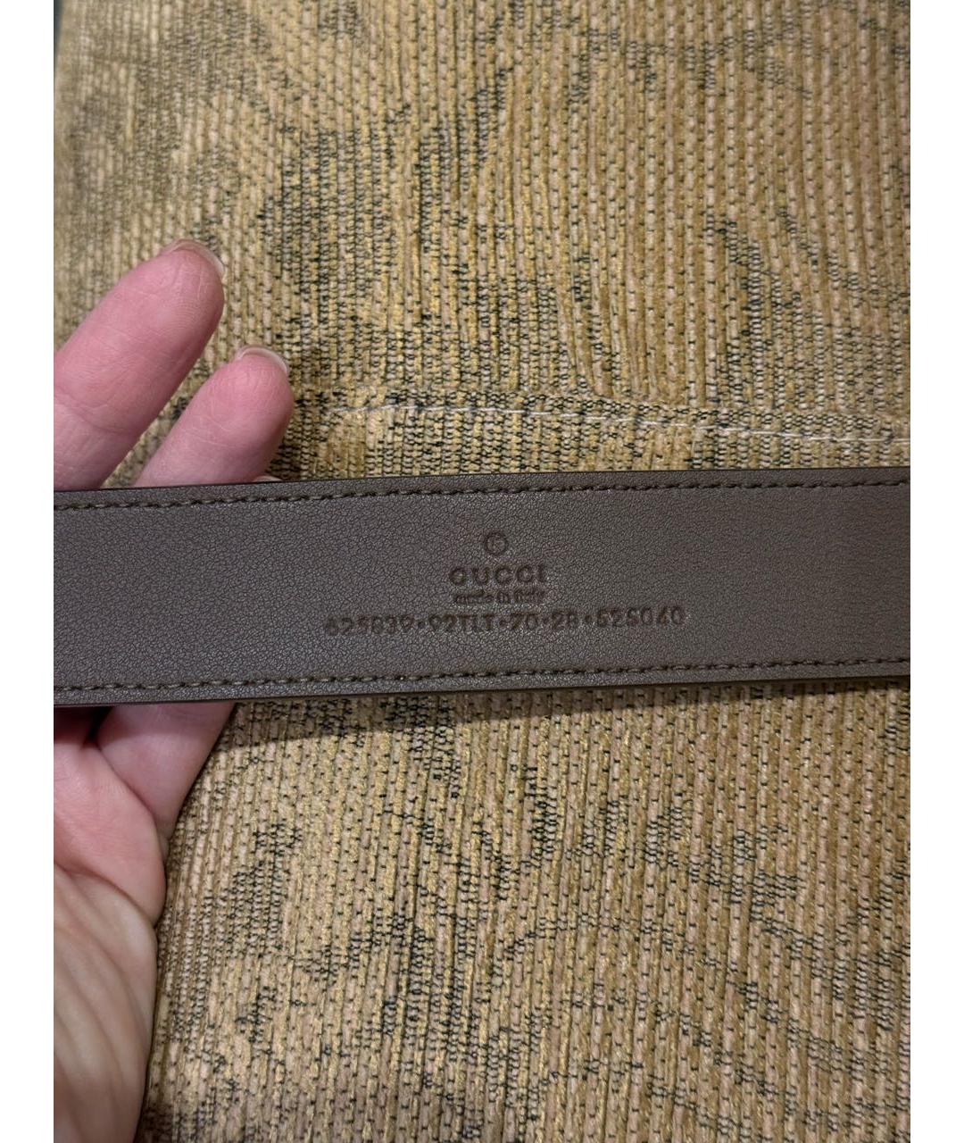 GUCCI Бежевый ремень, фото 3