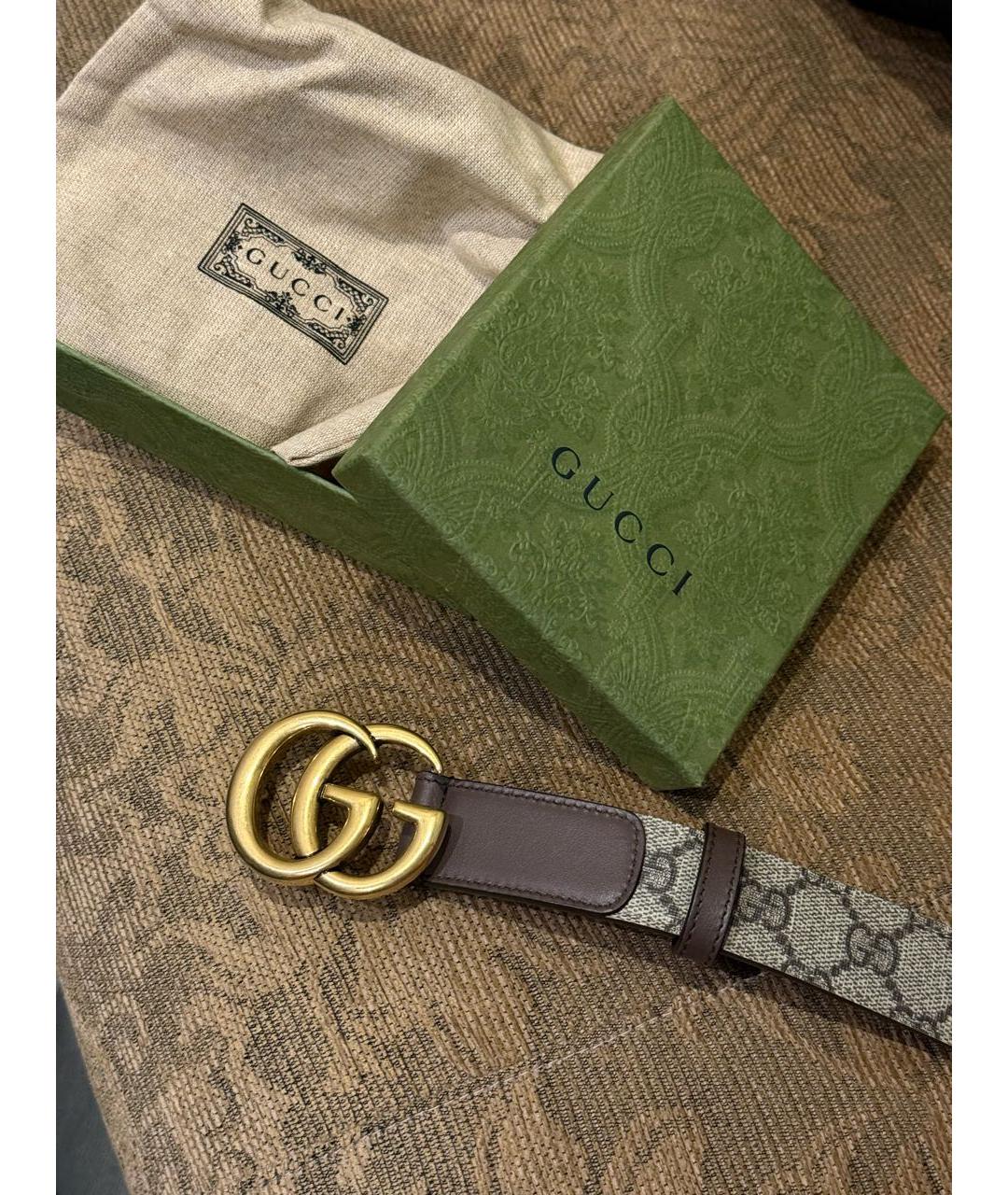 GUCCI Бежевый ремень, фото 2