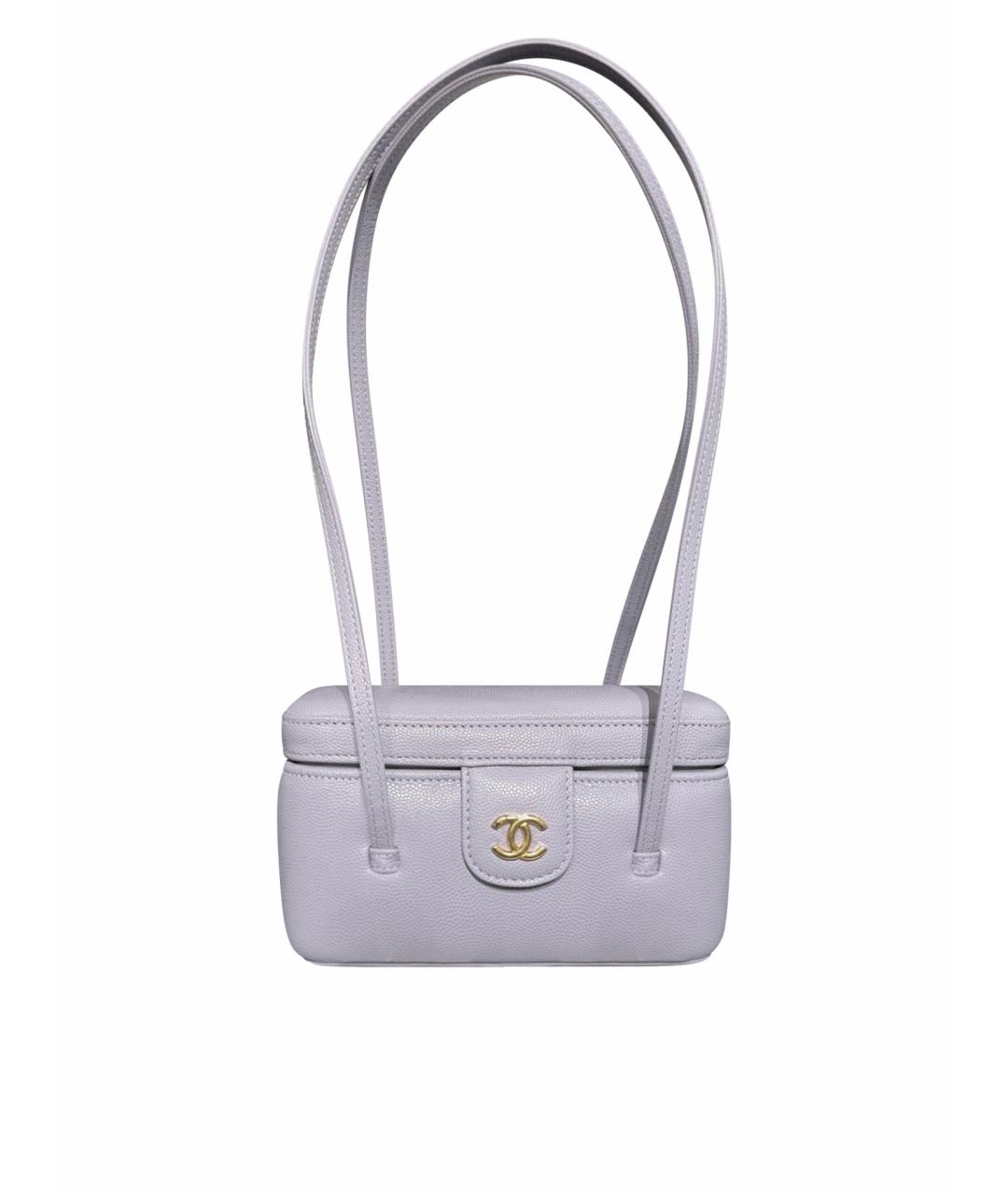 CHANEL Фиолетовая кожаная сумка через плечо, фото 1