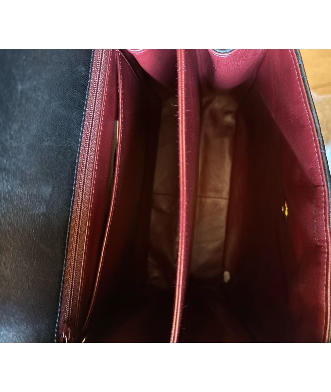 CHANEL Черная кожаная сумка через плечо, фото 5