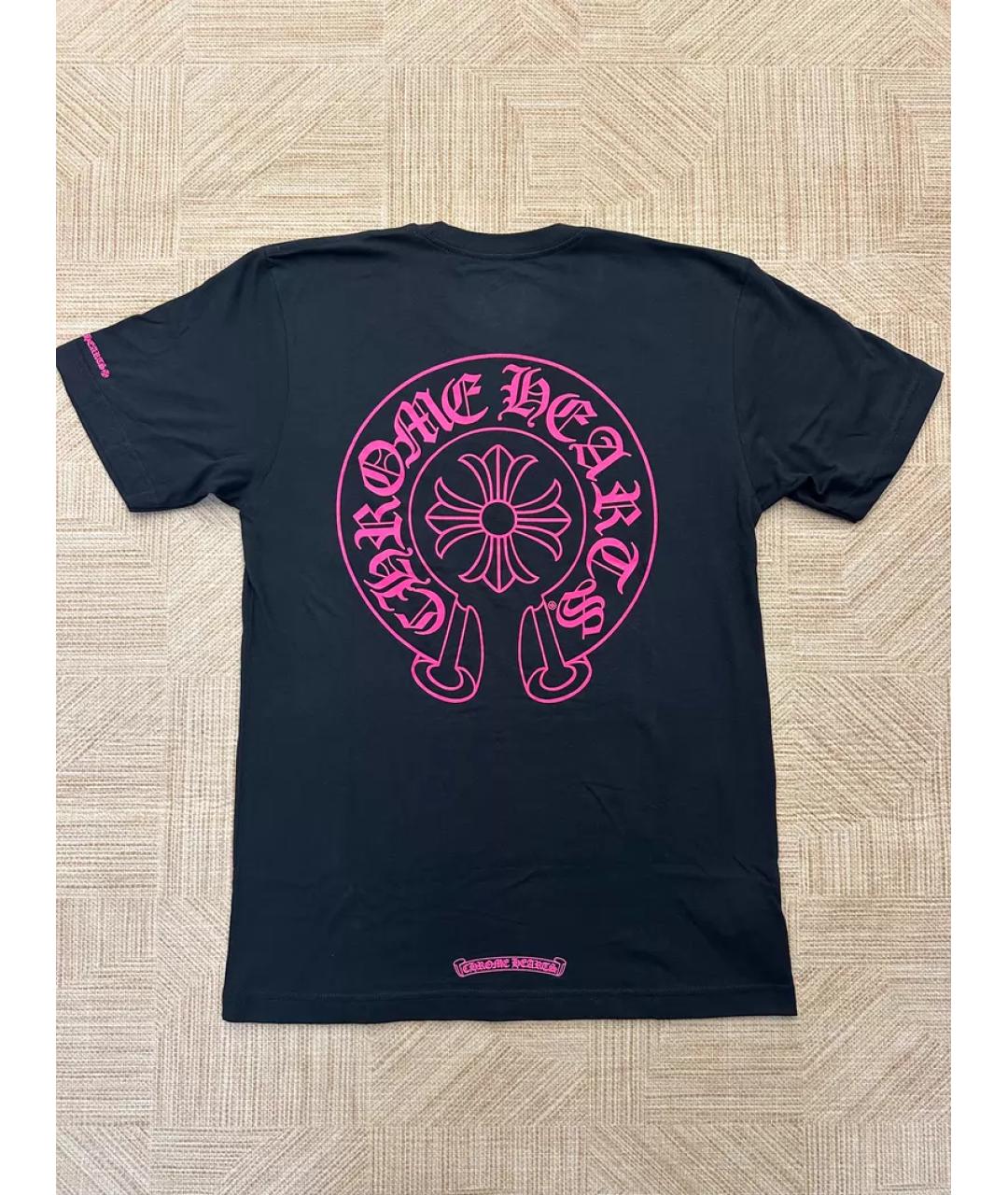 CHROME HEARTS Черная хлопковая футболка, фото 2